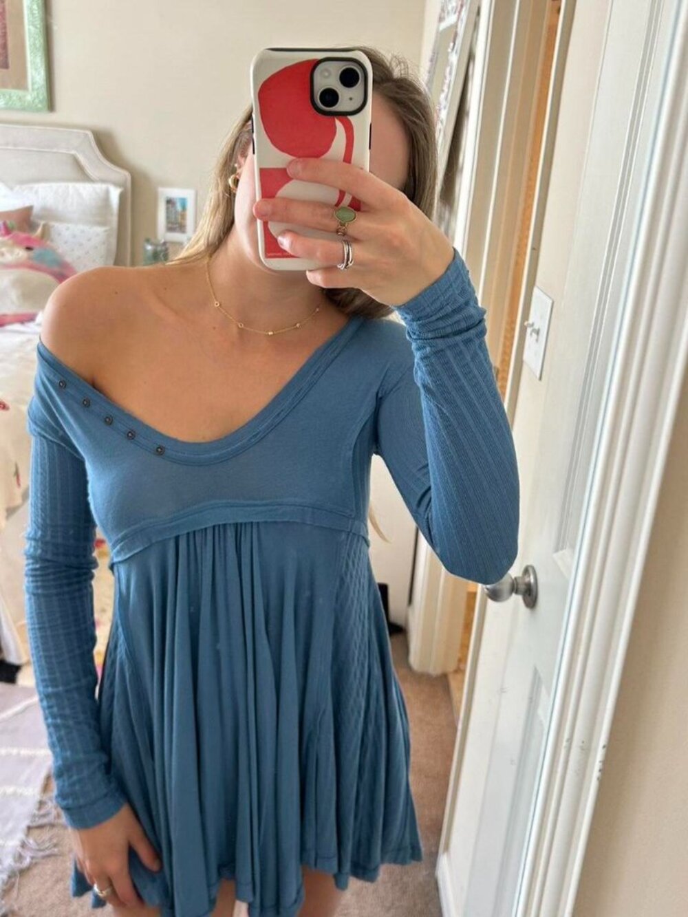 Free People Women's Blue Dress